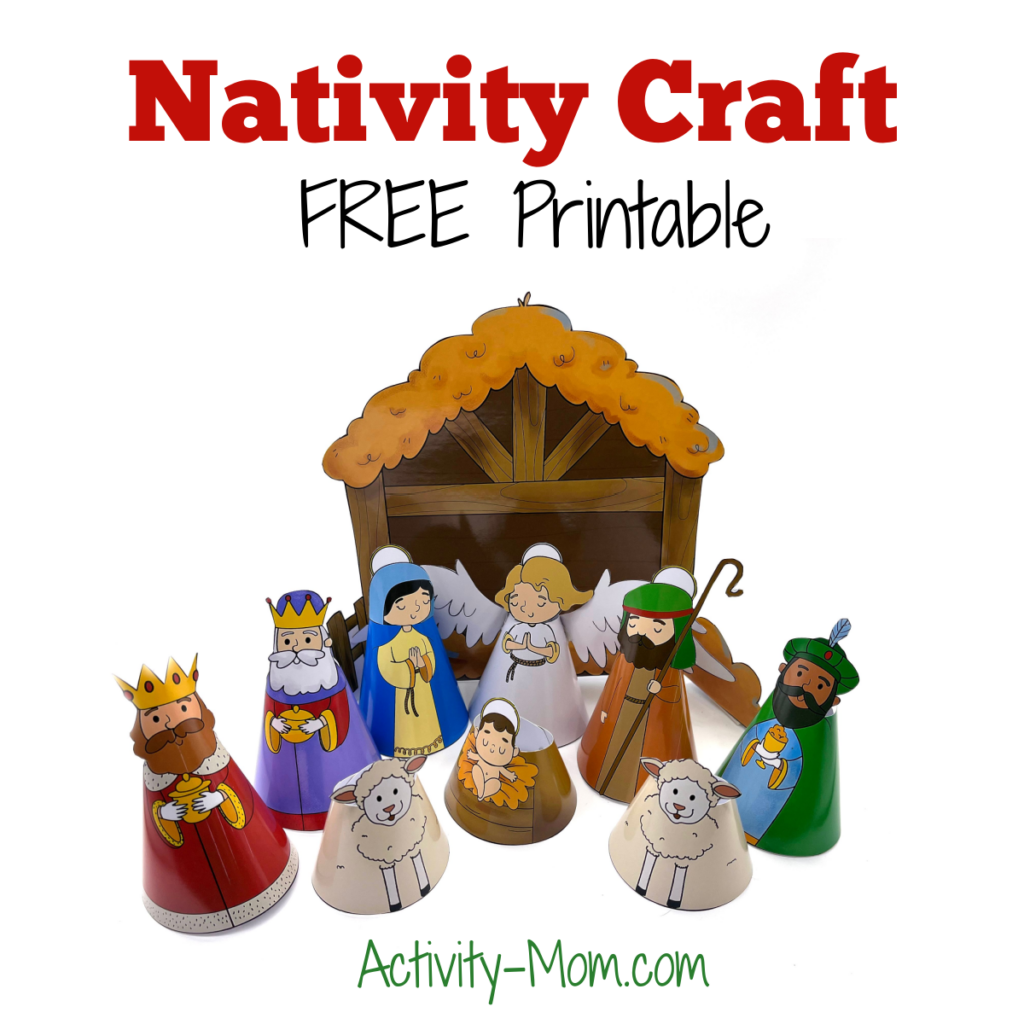 Nativity Craft For Kids free Printable The Activity Mom