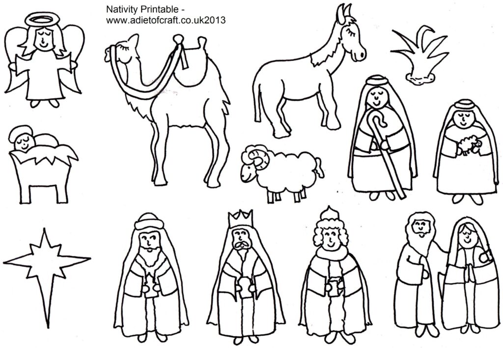 Nativity Scene Coloring Pages Printables Nativity Coloring Nativity Coloring Pages Nativity Story Printable