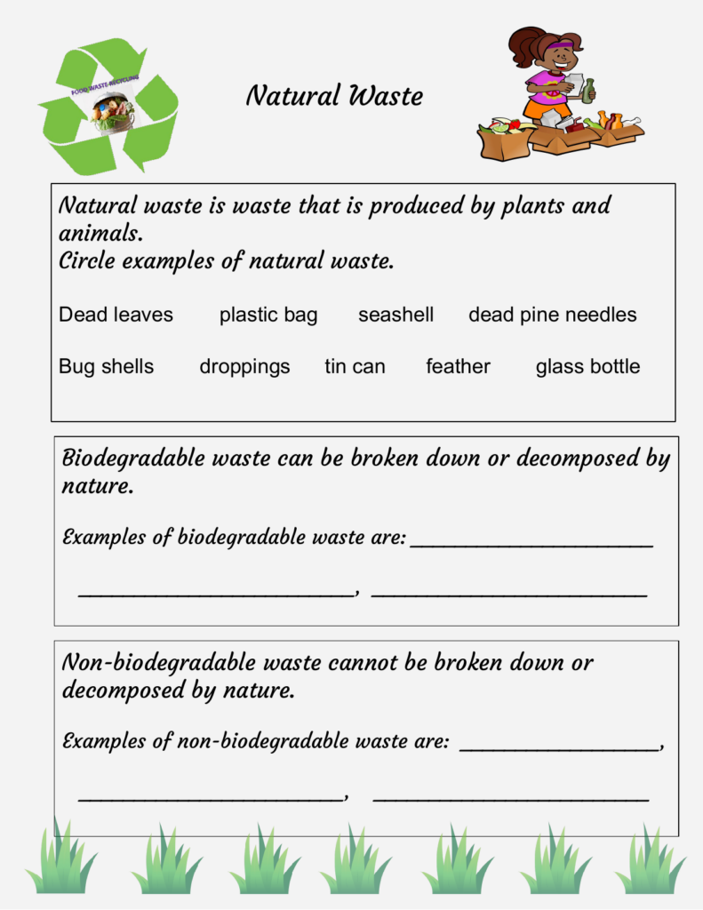 Natural Waste Worksheet Resource Preview Third Grade Science Worksheets Teaching Resources Teaching Grade