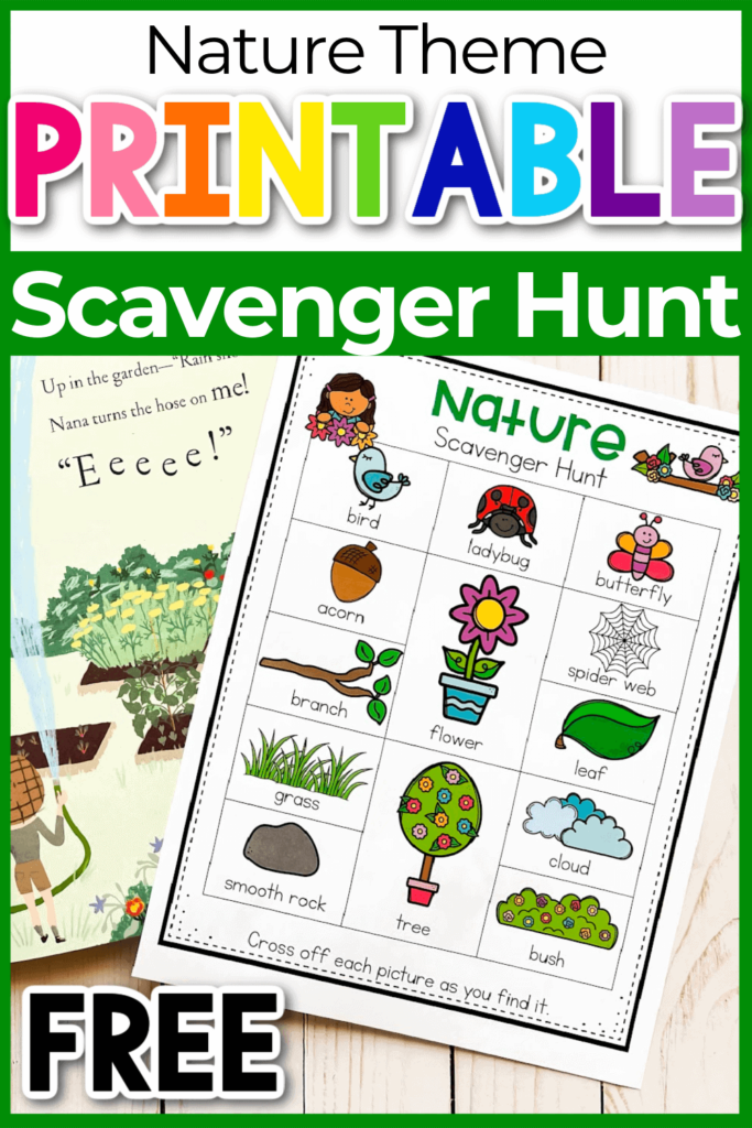 Nature Scavenger Hunt For Kids Free Printable 