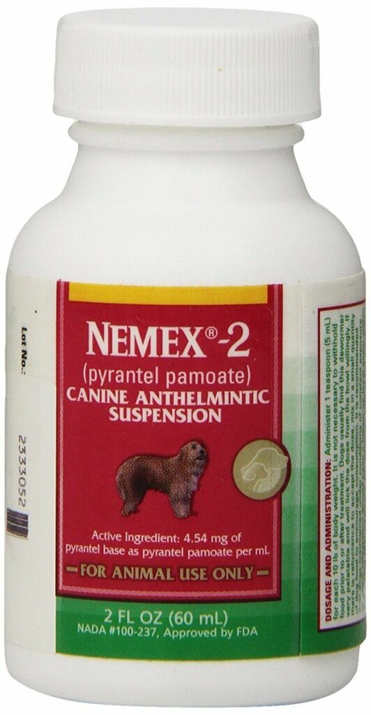 Nemex 2 Canine Pyrantel Pamoate Oral Suspension Liquid Dog Wormer 60ml EBay