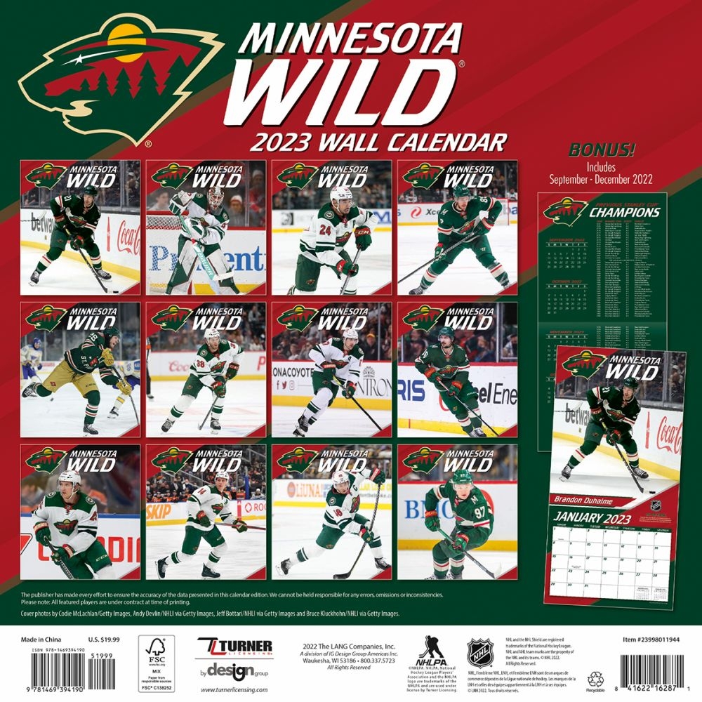 Minnesota Wild Printable Schedule