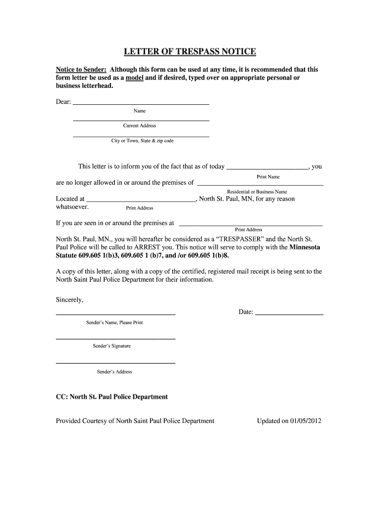 No Trespass Order Ontario Template Fill Out Sign Online DocHub