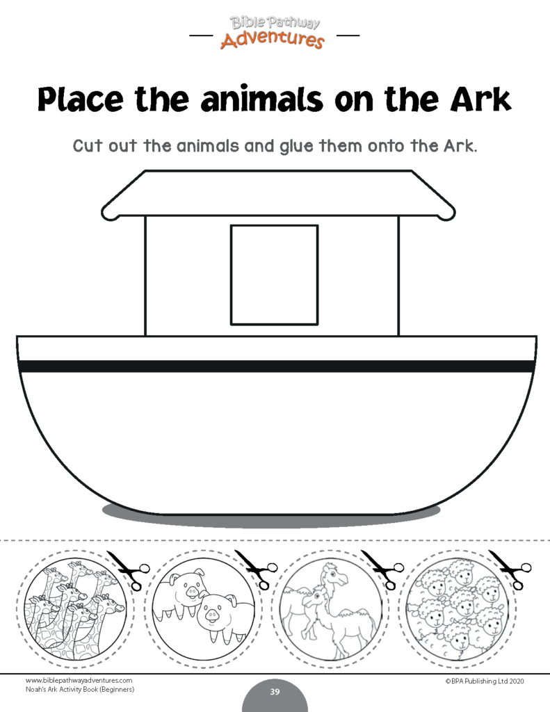 Noah s Ark Activity Book For Beginners Bible Pathway Adventures