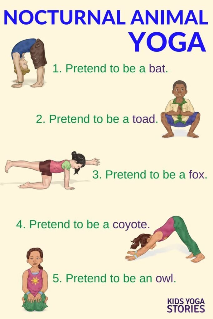 Animal Yoga Poses Printable Free