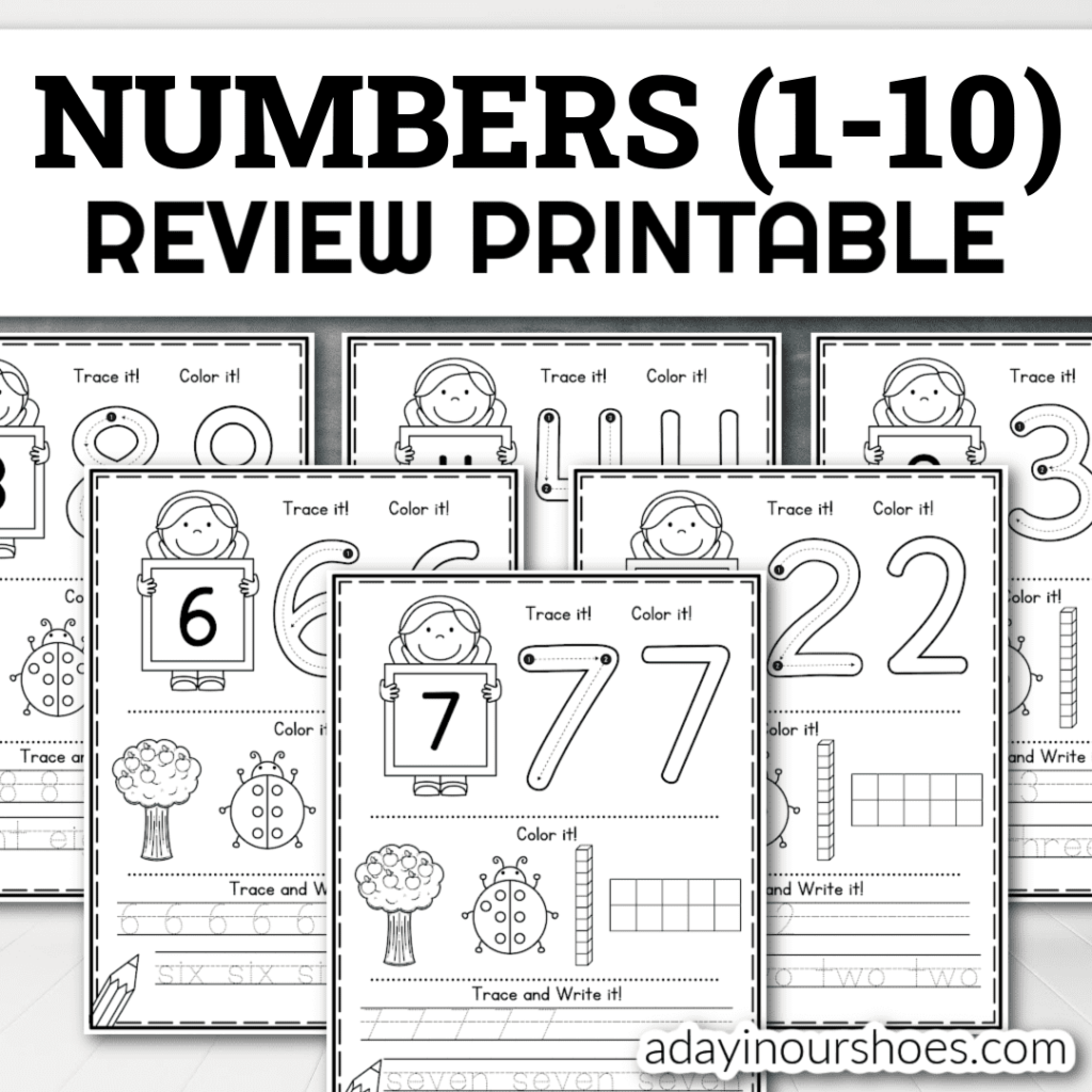 Free Printable Preschool Number Worksheets