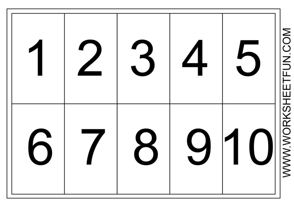 Free Printable Numbers 1-10