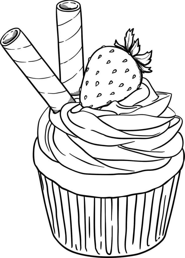 Originally Designed 13th August 2010 Digitally Remastered April 2017 Original Artwork By Beccy Mu Art Drawings For Kids Cupcake Coloring Pages Coloring Books
