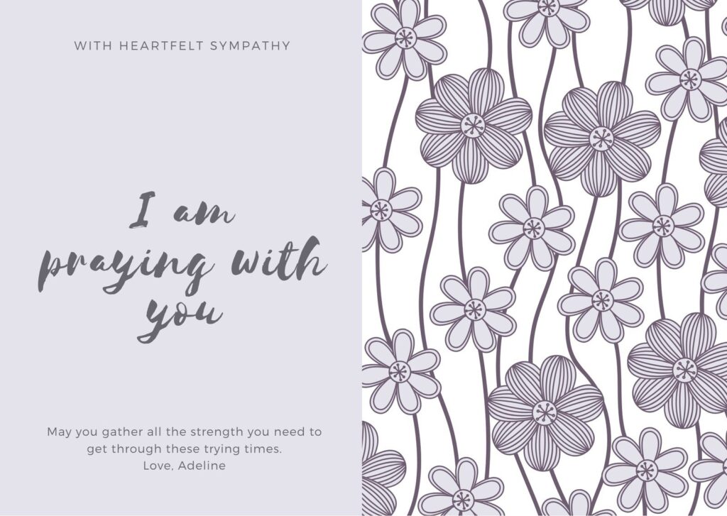 Page 2 Free Printable Sympathy Card Templates To Customize Canva