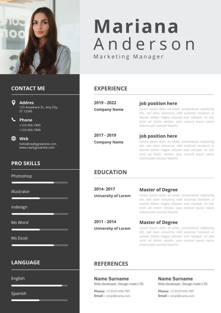 Page 3 Free Printable SEEK Resume Templates To Customize Canva
