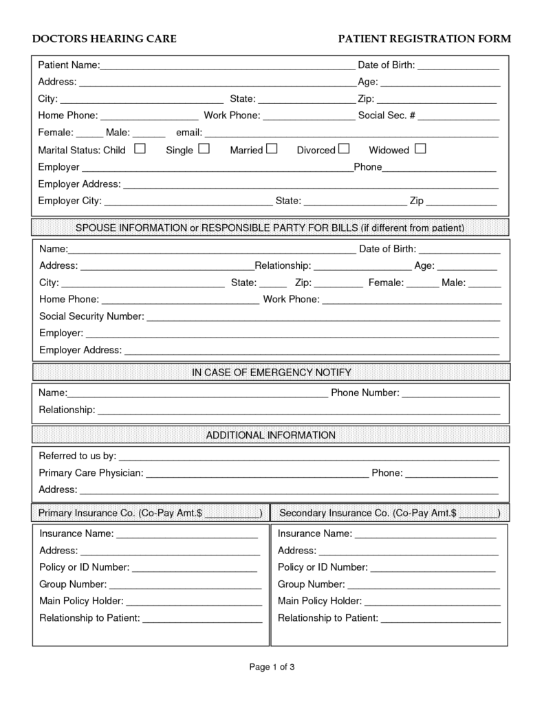 Free Printable Medical Office Forms Free Printable Templates 3982