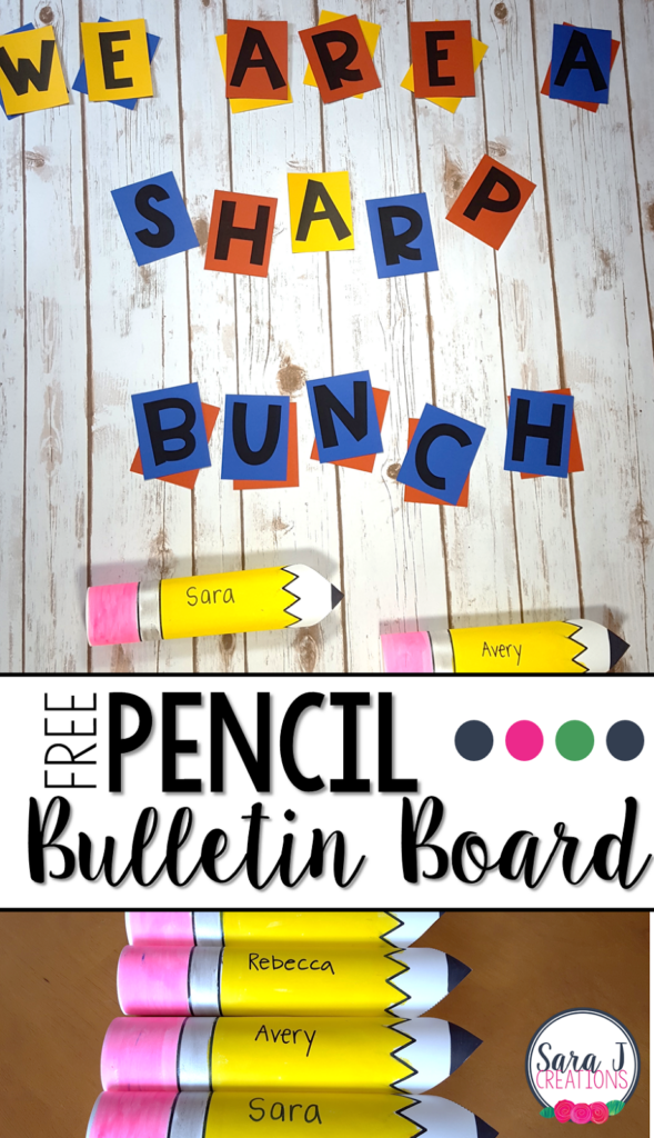 Pencil Bulletin Board Sara J Creations