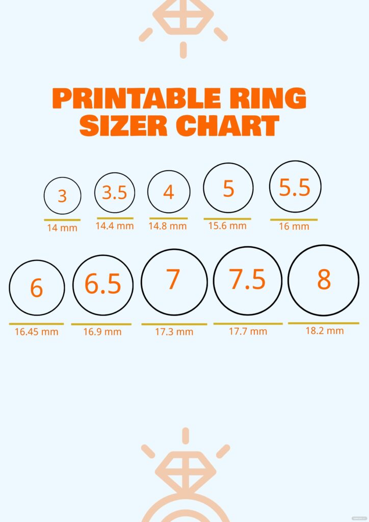 Free Printable Ring Size Chart