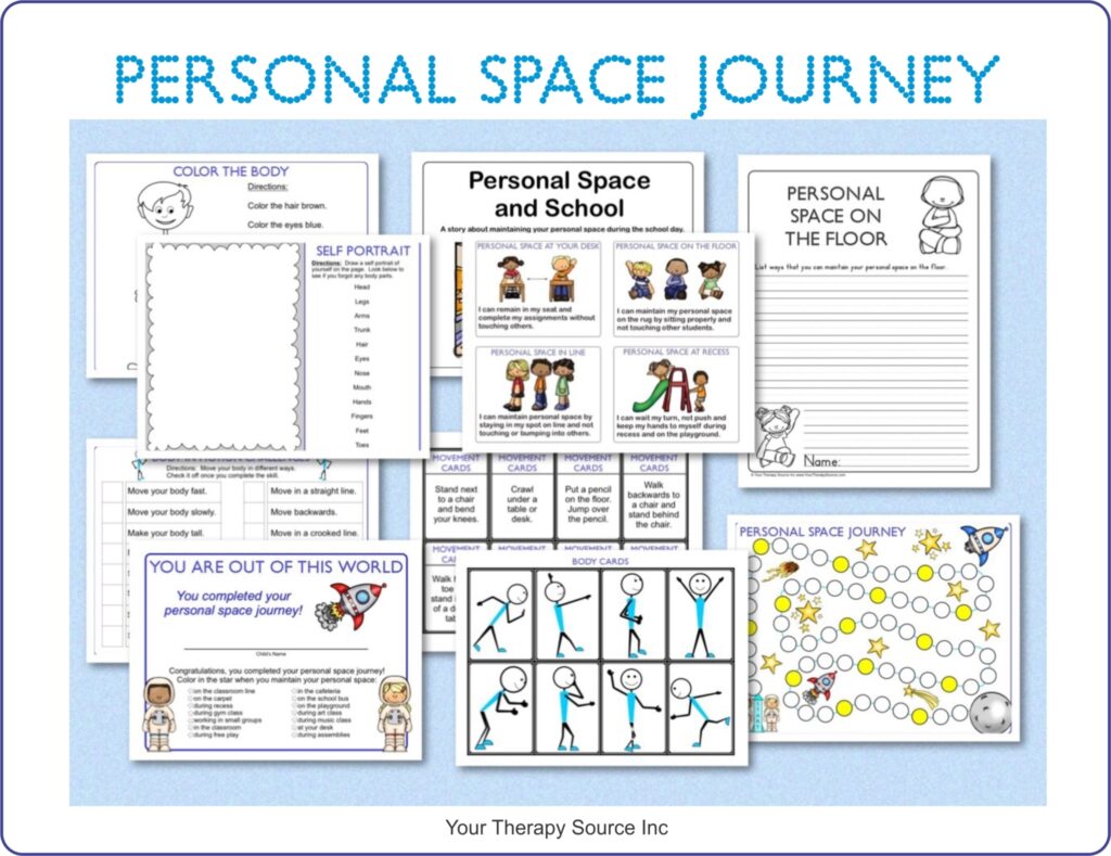 Personal Space Journey Body Awareness Freebie Your Therapy Source