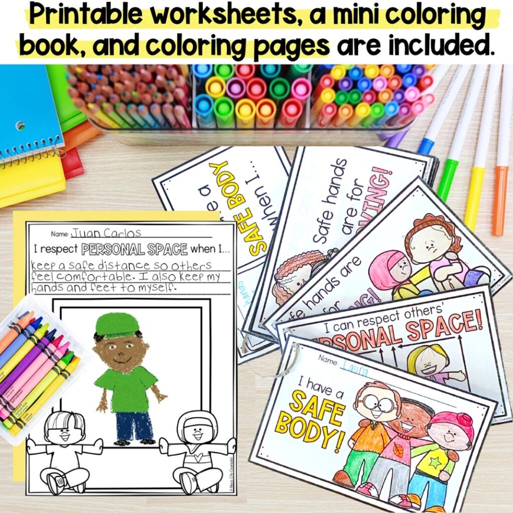 Free Printable Personal Space Worksheets