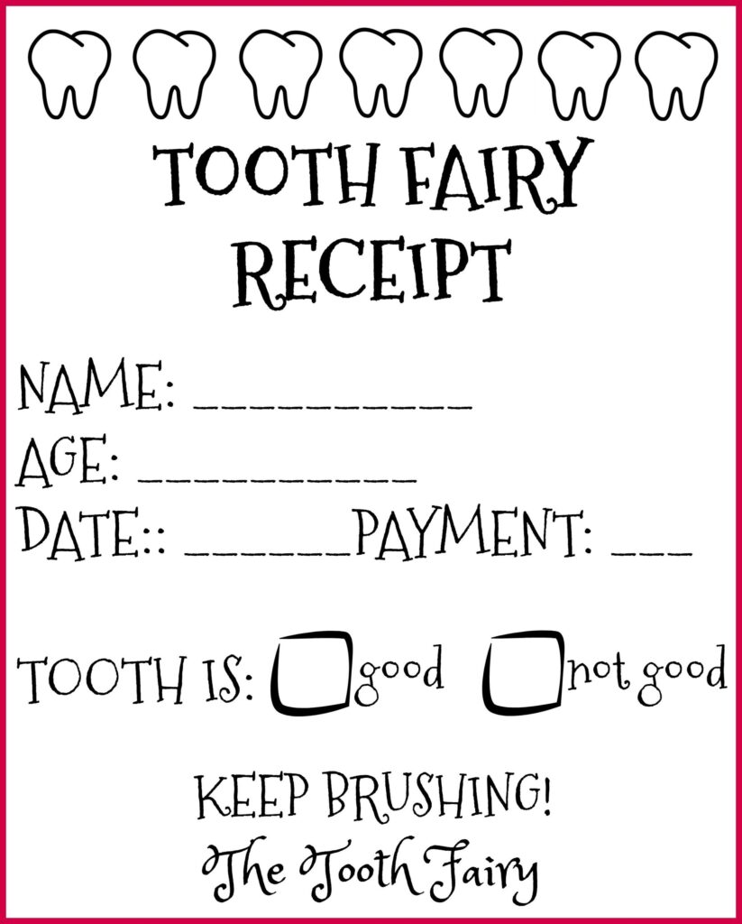 Pin By Emily Hart On Kid Fun Tooth Fairy Receipt Tooth Fairy Letter Tooth Fairy