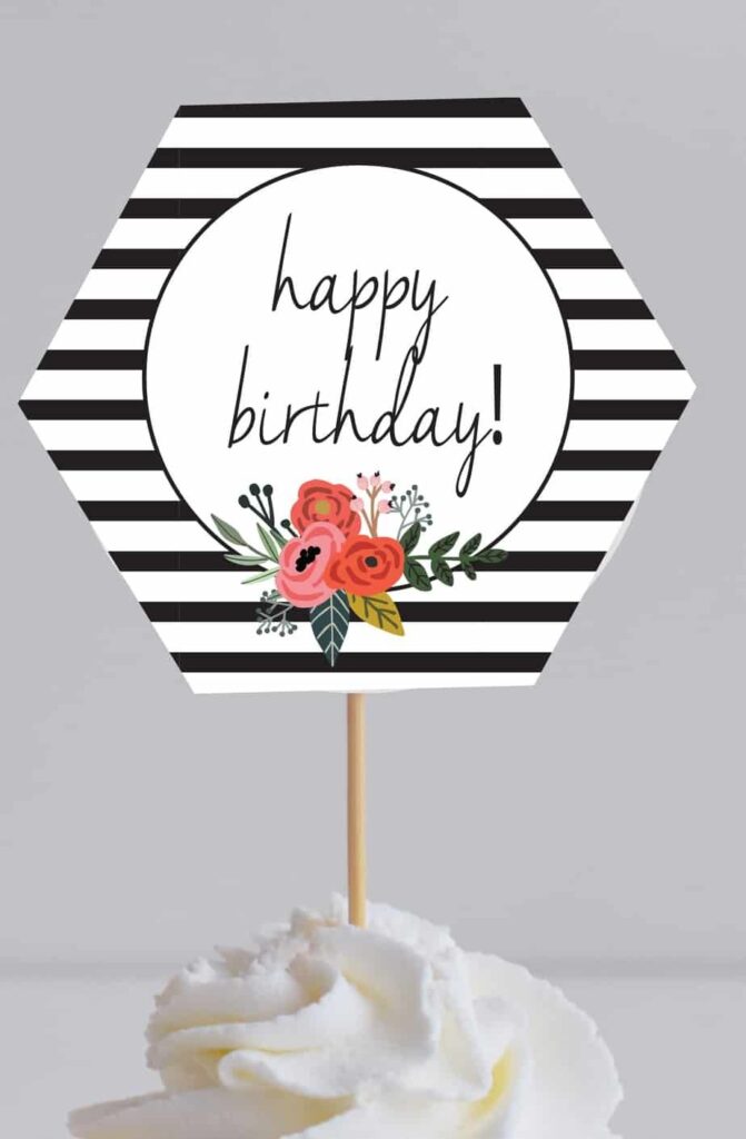 Pin On Birthday Cake Topper Printable