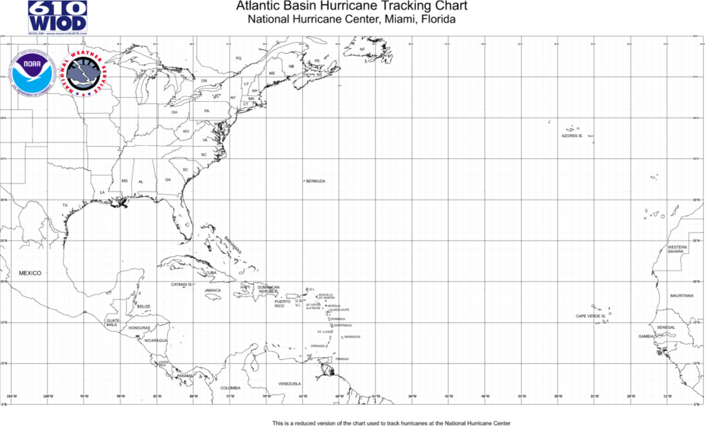 Free Printable Hurricane Tracking Map