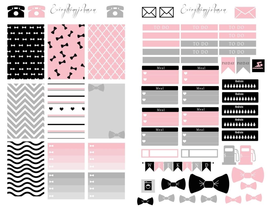 Planner Stickers Printable Free