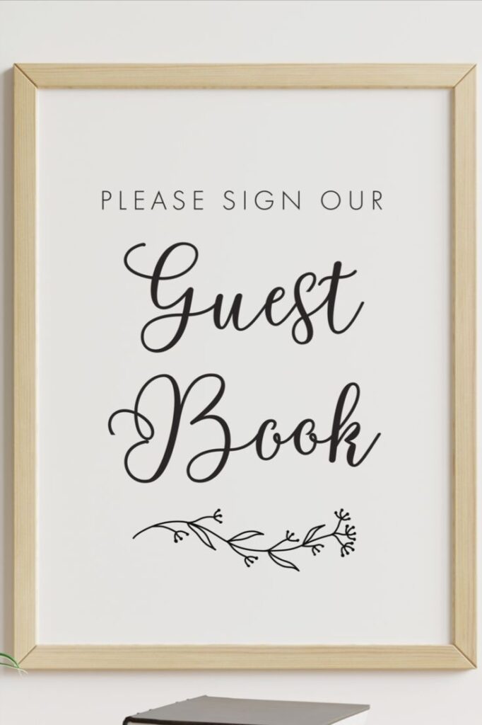 Please Sign Our Guestbook FREE Printable Sign Guest Book Sign Guest Book Free Wedding Printables