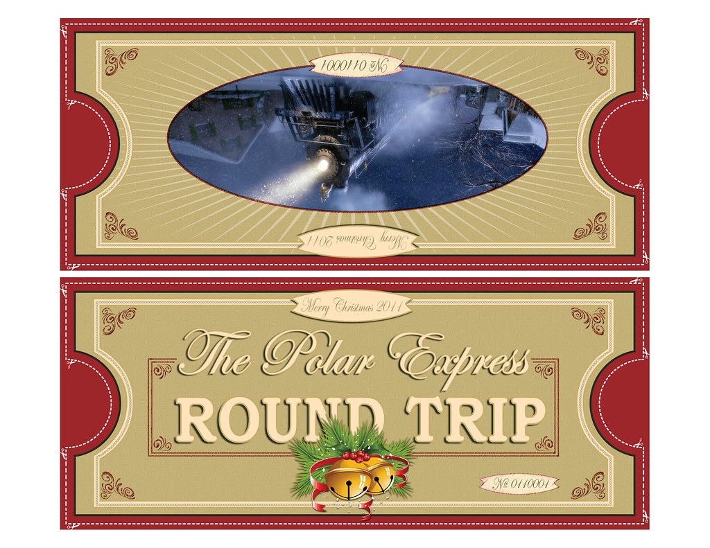 Polar Express Tickets FOLD 8 5x11 FREE PRINTABLE Polar Exp Flickr