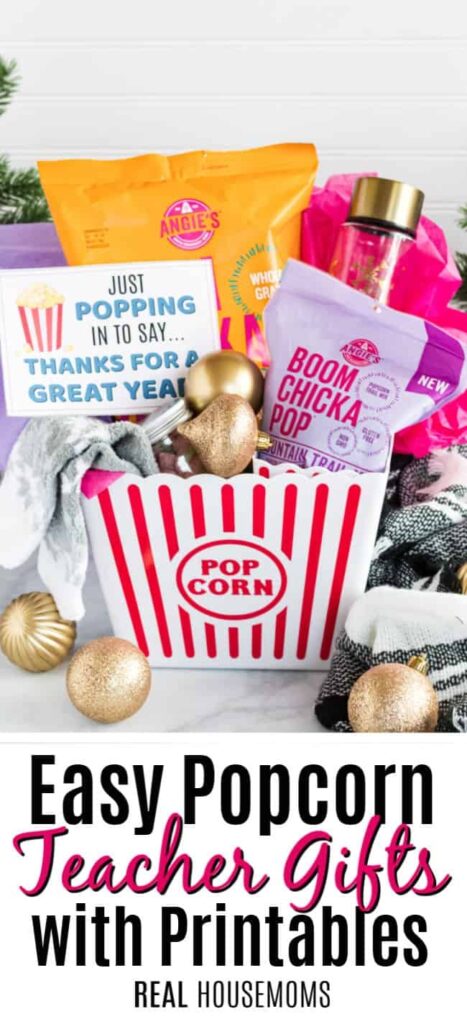 Popcorn Teacher Gifts With Free Printables Real Housemoms