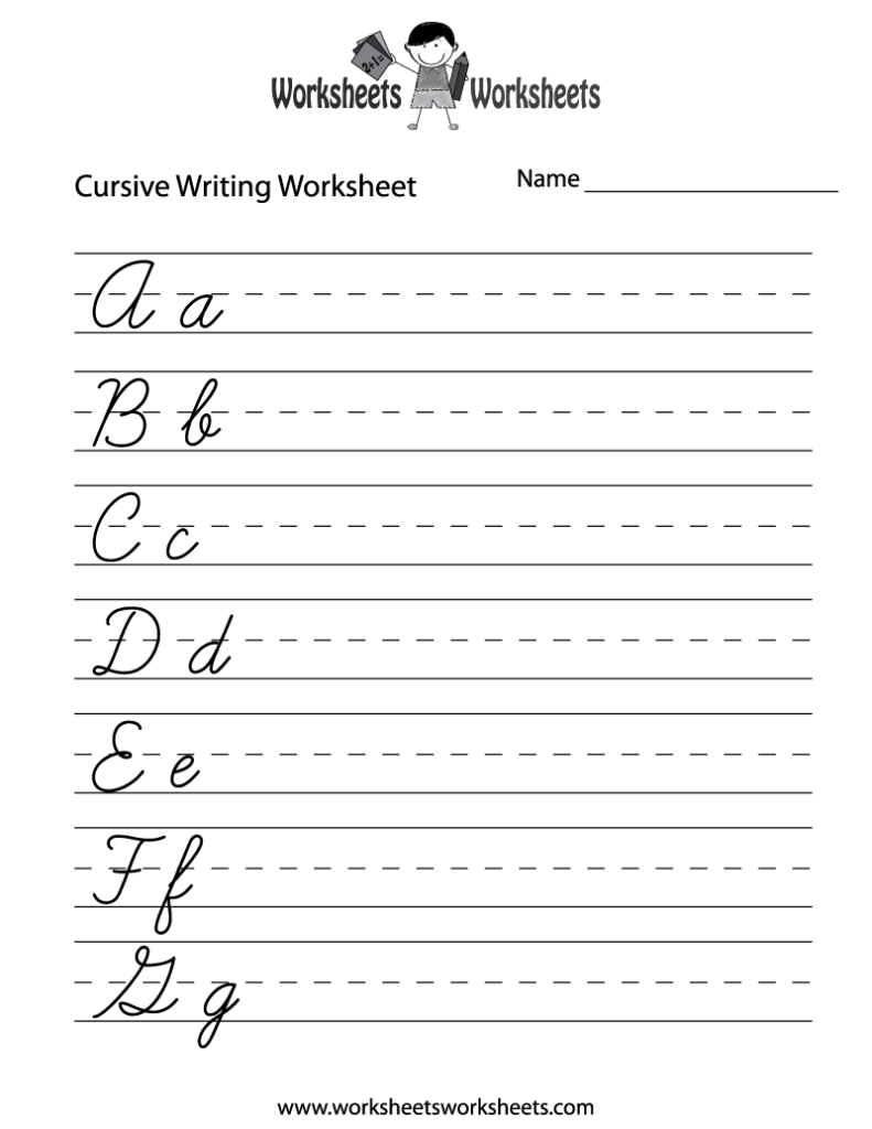 Practice Cursive Writing Worksheet Worksheets Worksheets