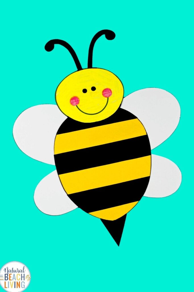Preschool Bee Craft With Free Bee Template Natural Beach Living