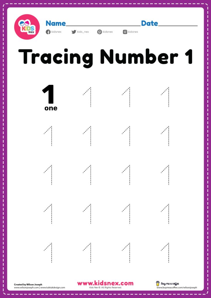 Tracing Numbers 1-10 Free Printable Pdf