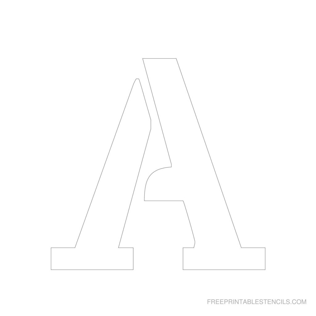 Stencil Letters Printable Free Large