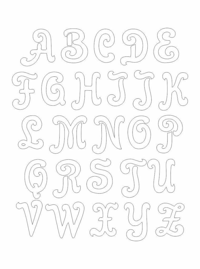Printable Alphabet Letter Stencils Letter Stencils Printables Free Printable Letter Stencils Printable Alphabet Letters