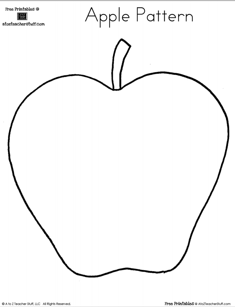 Printable Apple Pattern A To Z Teacher Stuff Printable Pages And Worksheets