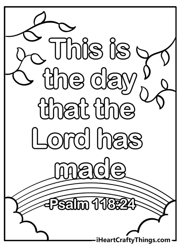 Printable Bible Verse Coloring Pages Updated 2022 