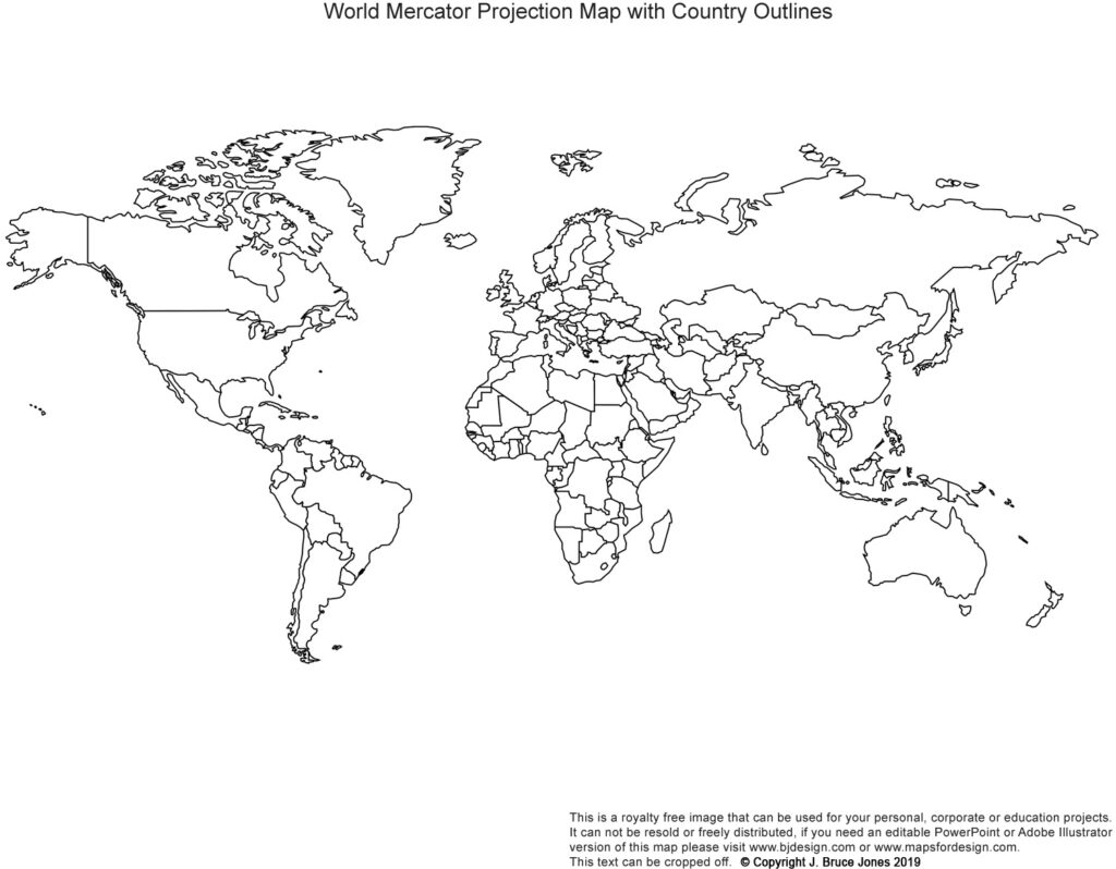 Free Printable World Maps