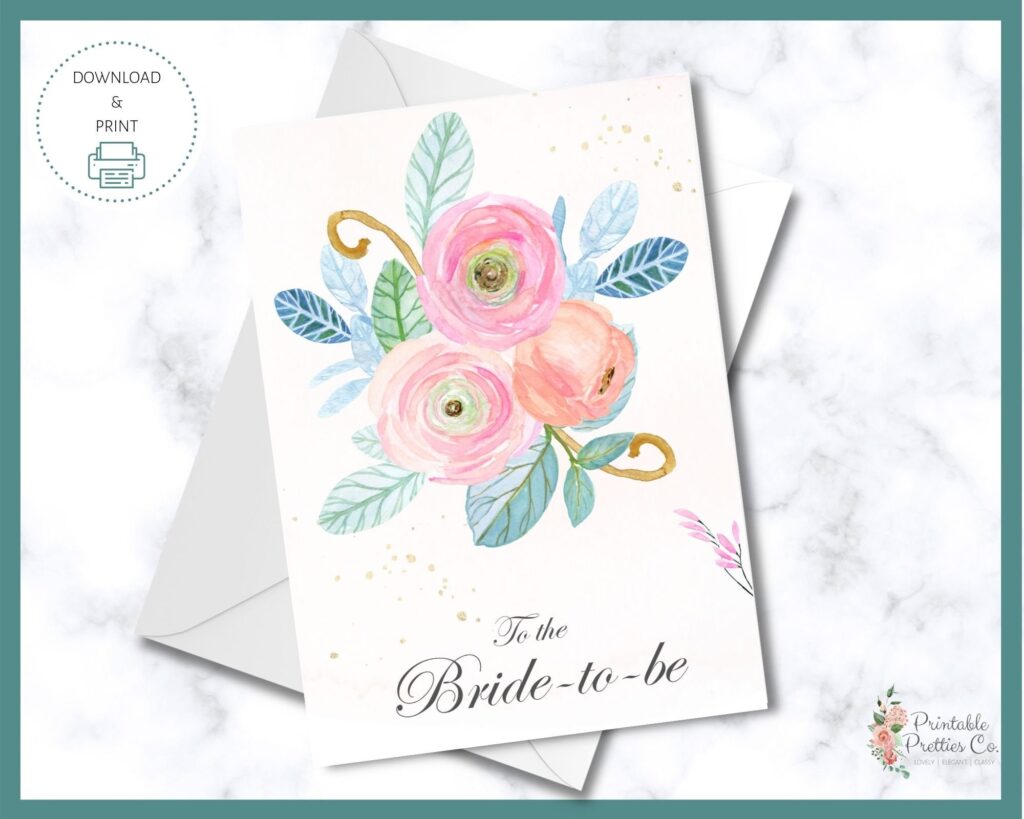 Free Printable Bridal Shower Cards