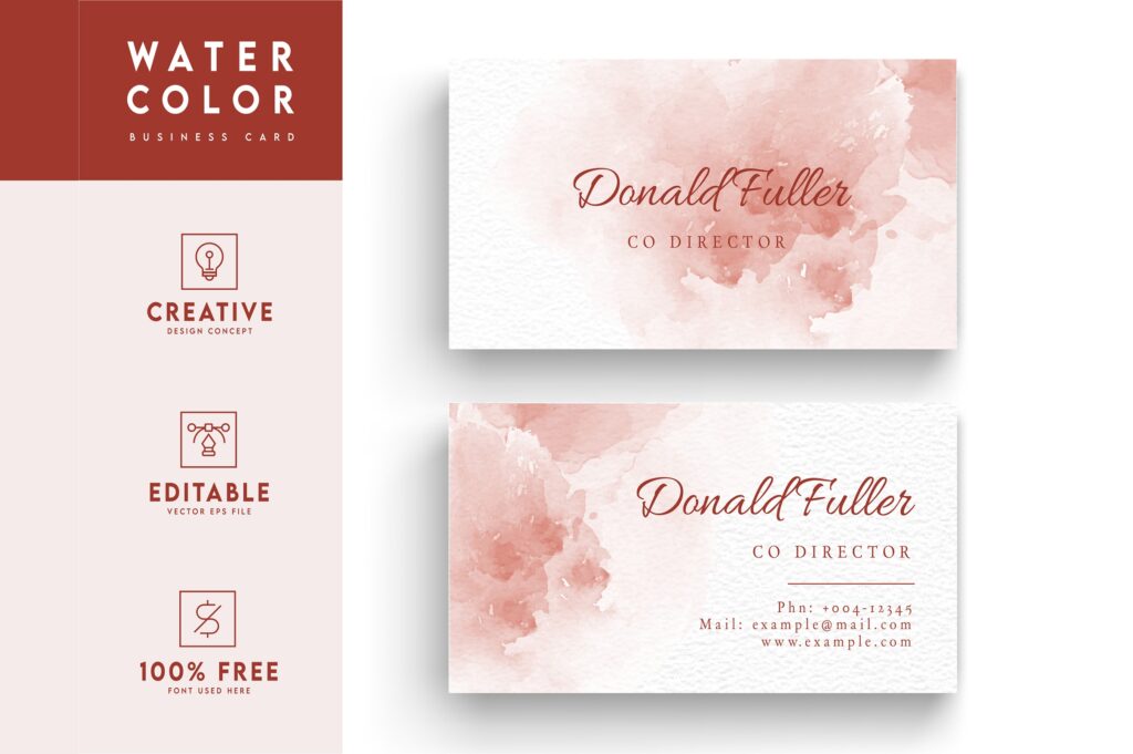 Printable Business Card Template Grafik Von Riduwanmolla Creative Fabrica