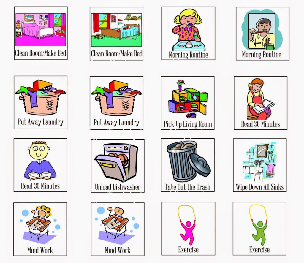 Free Printable Chore Clip Art