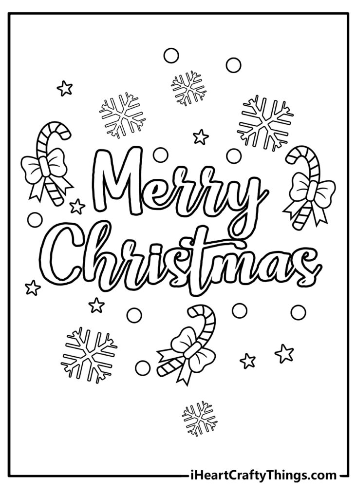Printable Christmas Coloring Pages Updated 2022 
