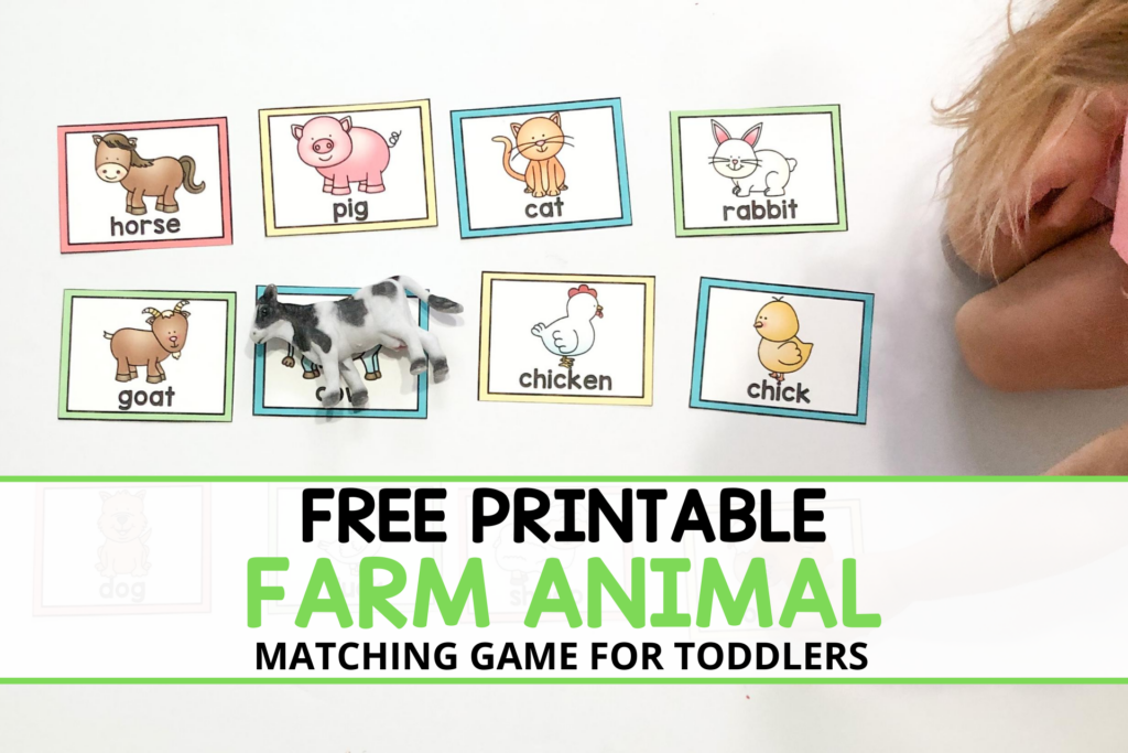 Animal Matching Game Printable Free