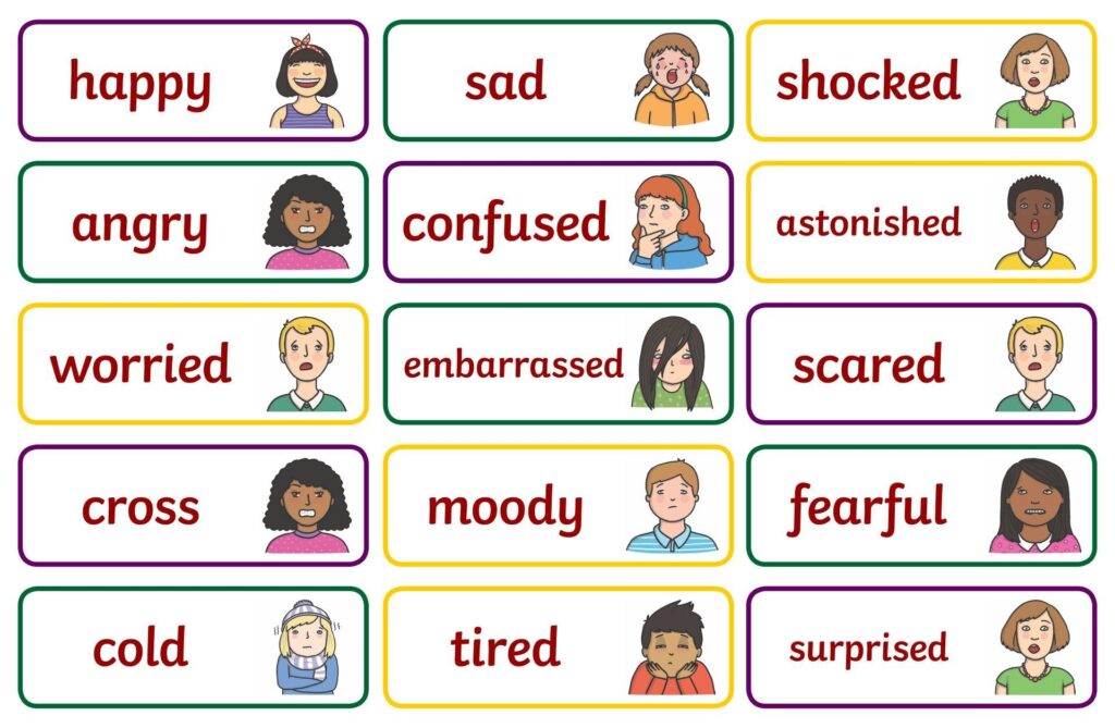 Printable Feelings Faces Pdf Emotions Cards Feelings Faces Emotions Preschool