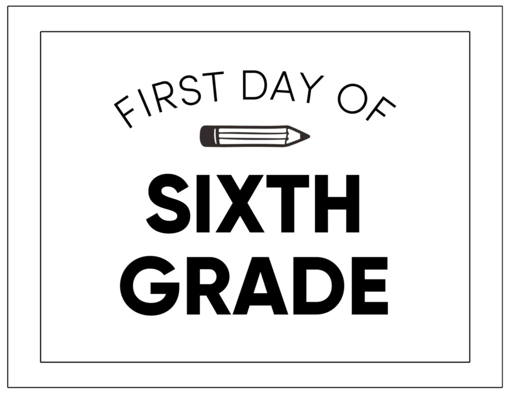 Printable First Day Of School Signs Paper Trail Design