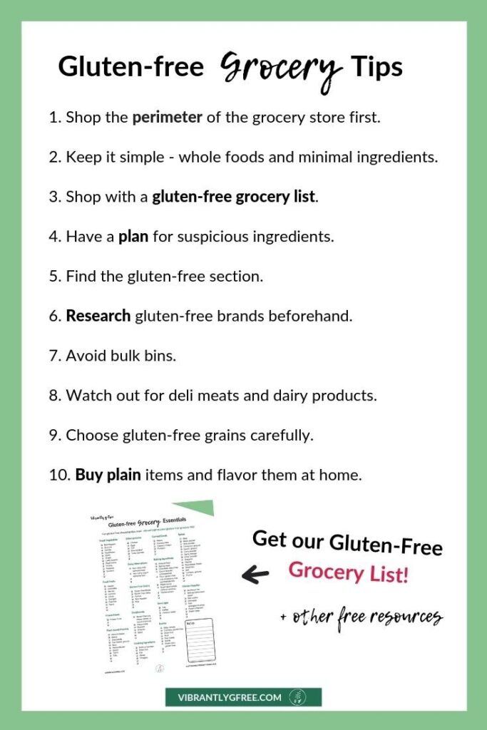 List Of Gluten Free Foods Printable