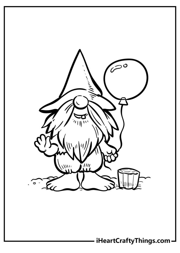 Printable Gnomes Coloring Pages Updated 2022 