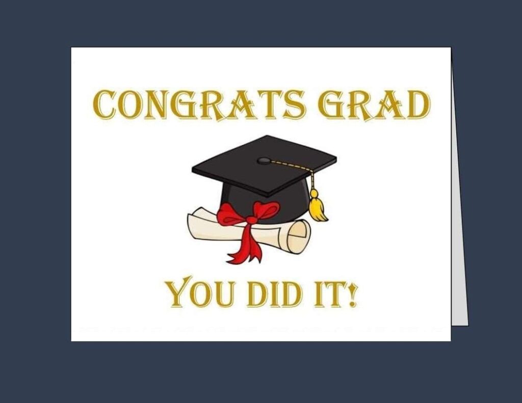 Printable GRADUATION Card Instant Download Congrats Grad Etsy Congratulations Card Graduation Congrats Grad Graduation Cards