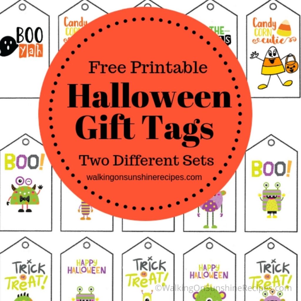 Free Halloween Printable Gift Tags