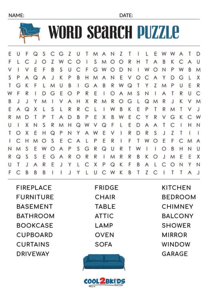 Free Word Search Puzzle Printable