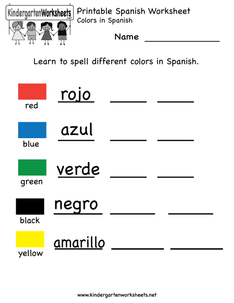 Printable Kindergarten Worksheets Printable Spanish Worksheet Free Kinderg Spanish Worksheets Kindergarten Worksheets Printable Beginner Spanish Worksheets