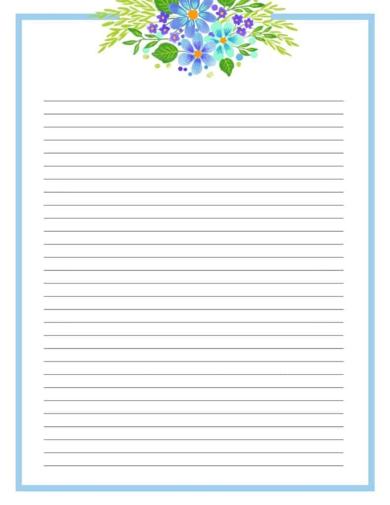Printable Letter Paper Lots Of Free Printable Floral Stationery Healthy And Lovin It
