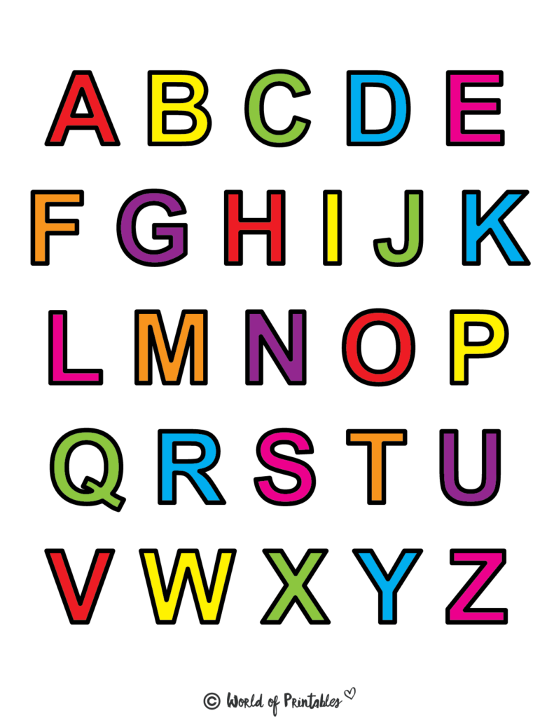 Free Printable Bubble Letters