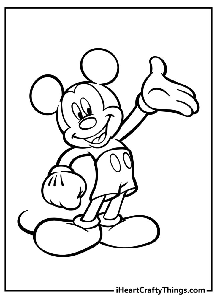 Printable Mickey Mouse Coloring Pages Updated 2022 